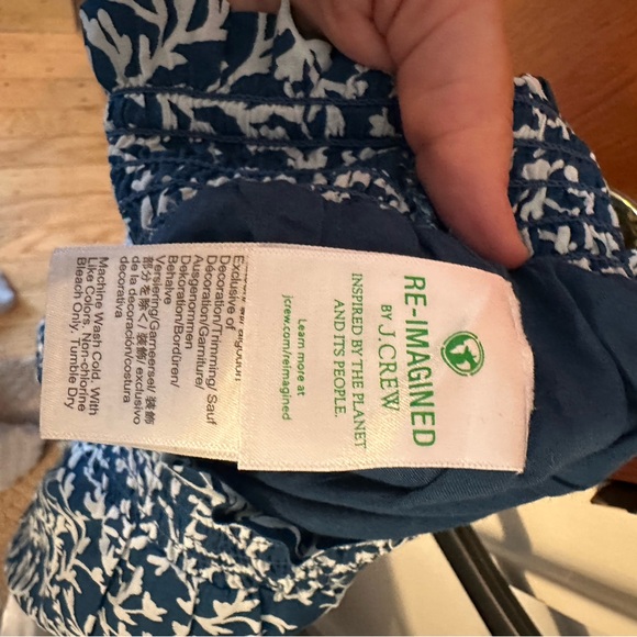 J. Crew Blue and White Bubble Mini Skirt - Picture 7 of 7